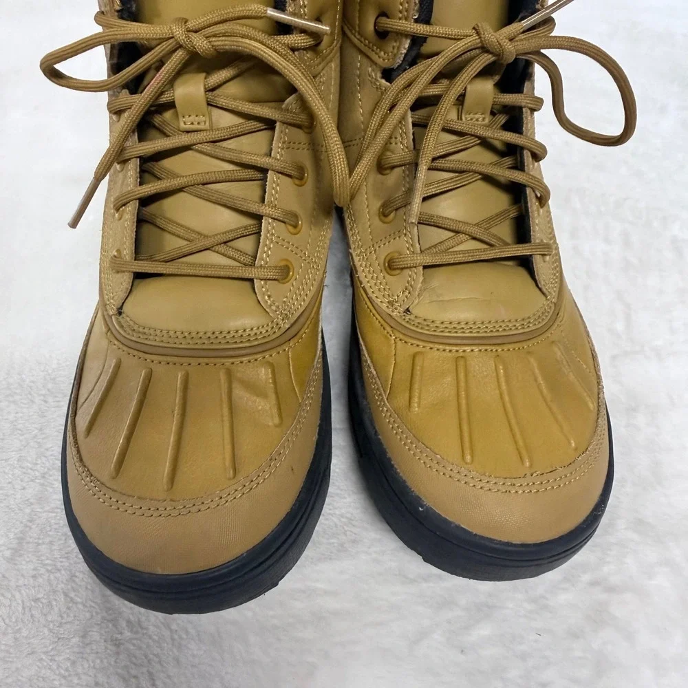Nike ACG Woodside 2 High Kids Wheat Black Winter Duck Boots 524872-703 Size 5.5Y